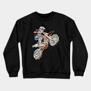 Motocross motorcycle biker gift Crewneck Sweatshirt
